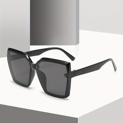 Vintage Oversized Square Sunglasses Women Sun Protection