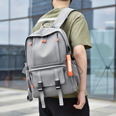 Men's Nylon Travel Backpack With USB Charging Port