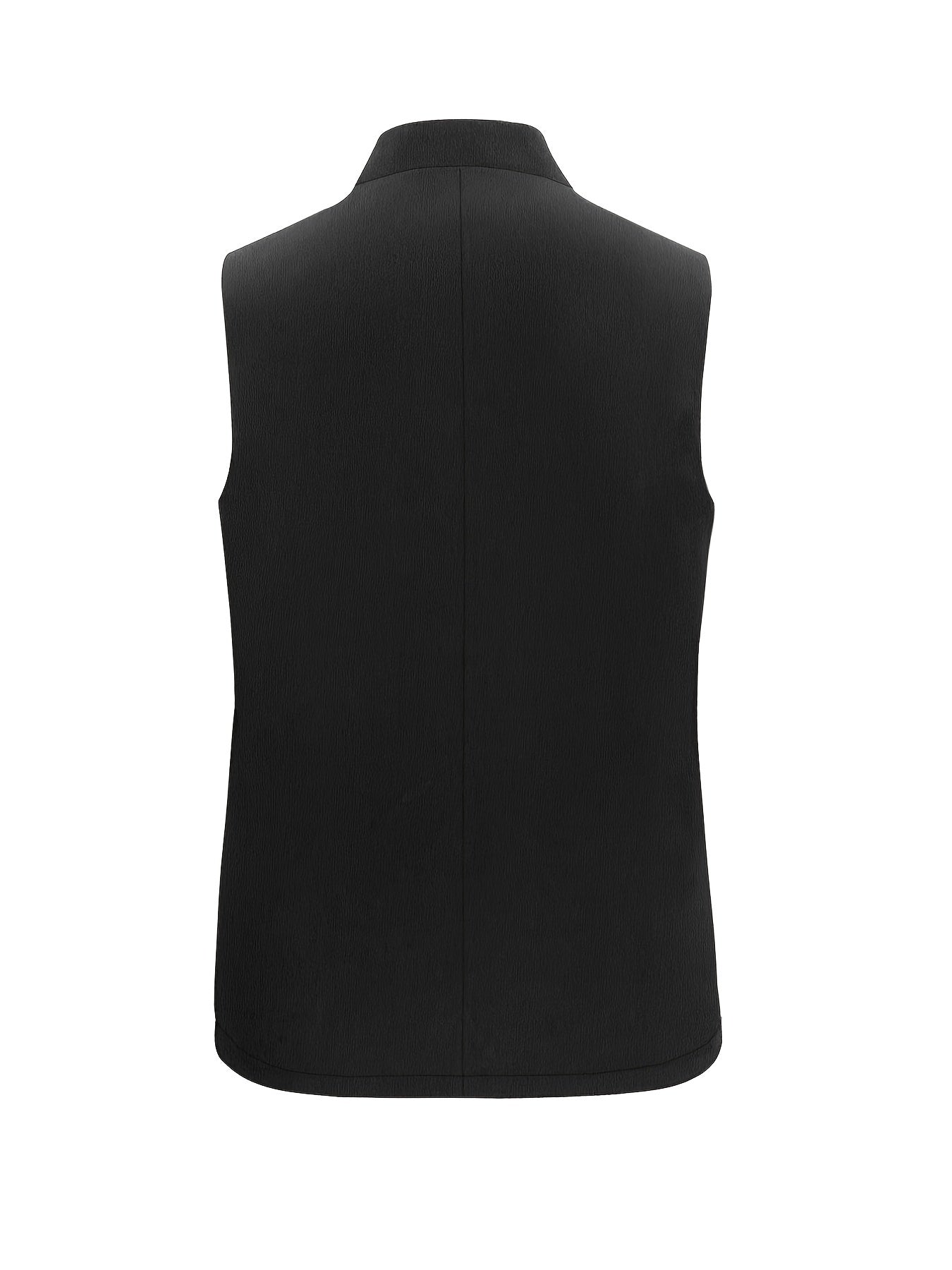 Casual Vest Coat Women's Plus Solid Split Lapel Collar Open Front