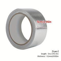 Self-Adhesive Aluminum Foil Tape 5.0m/10.0m Fireproof Waterproof Mildew-Proof