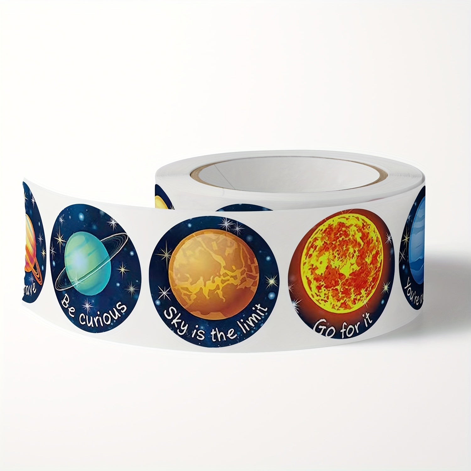 500pcs Planet Animal Thank You Self-adhesive Sticker