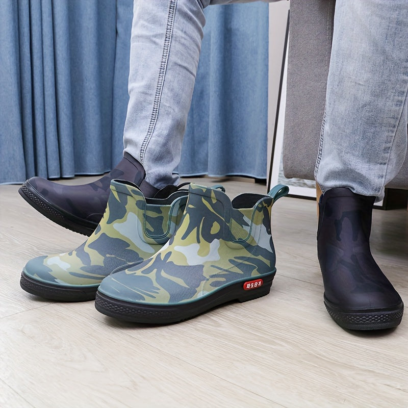 Men's Camouflage Non-Slip Rain Boots