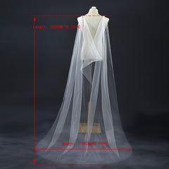 Beaded Shawl Wedding Dress for Brides