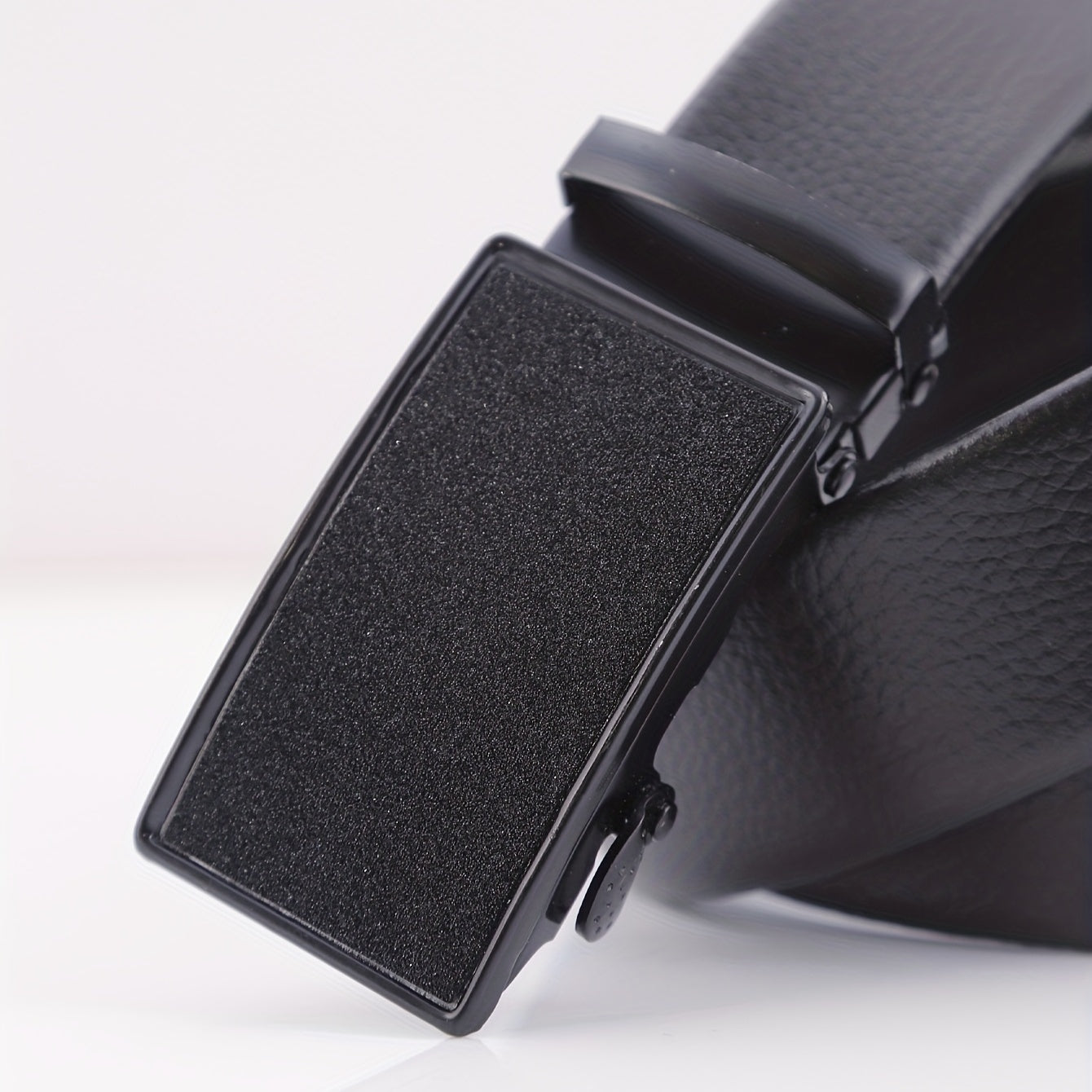 Men's Business Automatic Buckle Pattern Belt Leather Belt