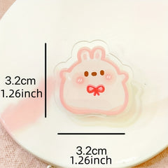 Girly Acrylic Decorative Clip Journal Memo Clip