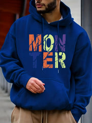 Men's Casual Print Hoodie Sweatshirt for Spring