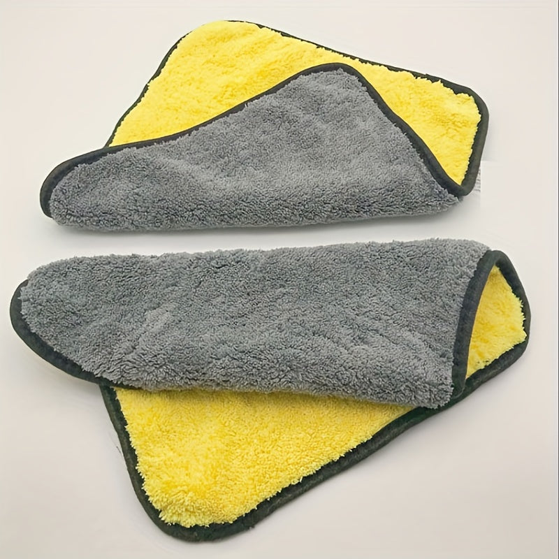 5pcs Plush Microfiber Cleaning Towel for Kitchen Car Window Camping