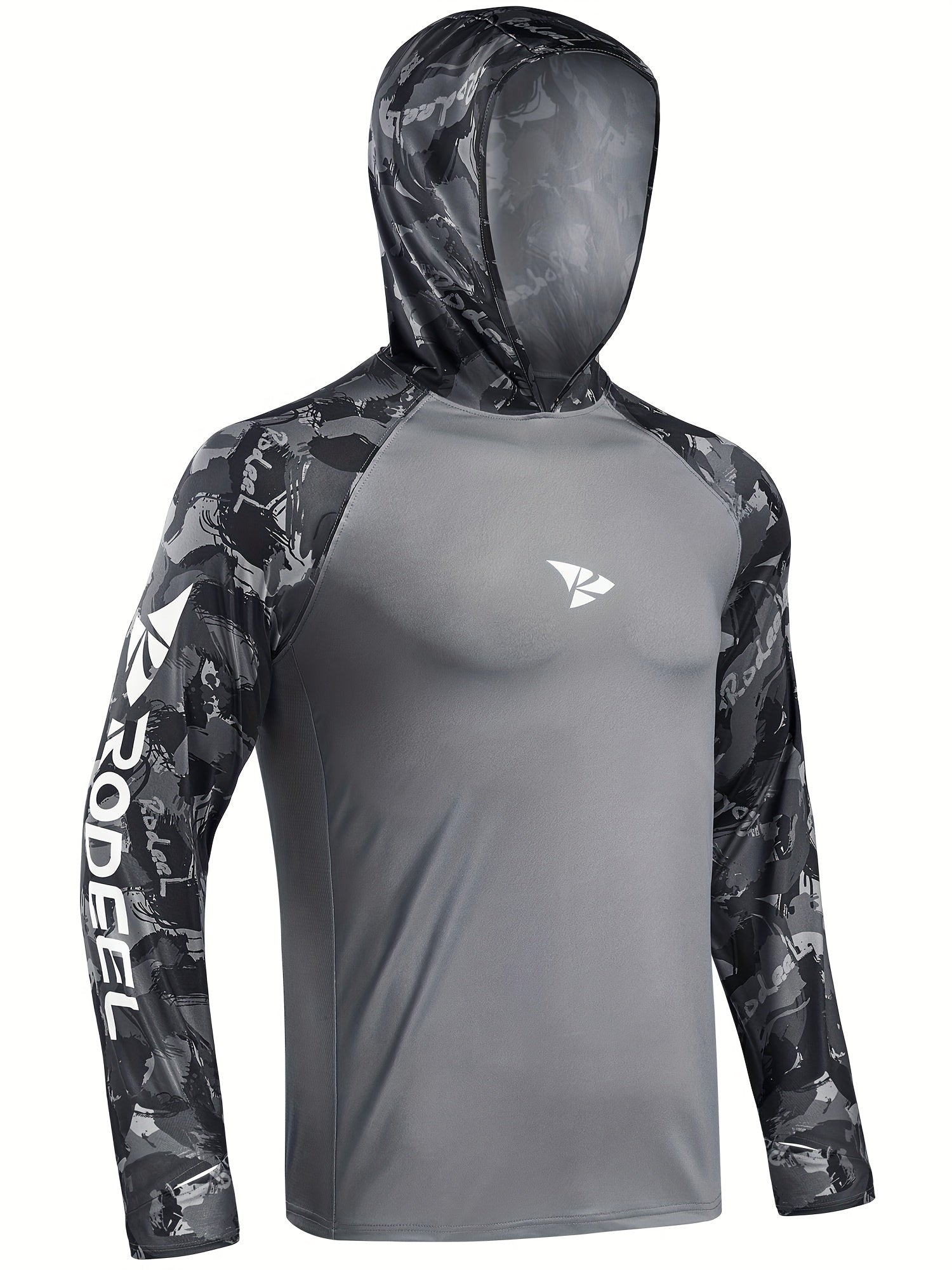 Men's UPF 50 Fishing Shirt Hoodie Long Sleeve UV Protection