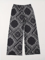 Boho Lounge Bottoms Wide Leg Sleepwear Pants