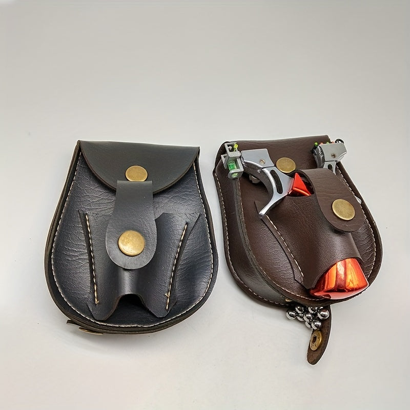 Leather Slingshot Bag Mini Magnets Pouch