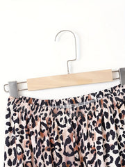 Leopard Print Loose Sleep Pants Women's Sleepwear