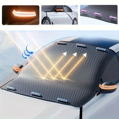 Winter Car Windshield Snow Cover - Magnetic Thick Oxford Cloth