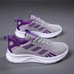 Women's Breathable Trail Running Sneakers with Thick Bottom