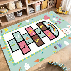 Hopscotch Rug Carpet Fluffy Faux Wool Area Rugs