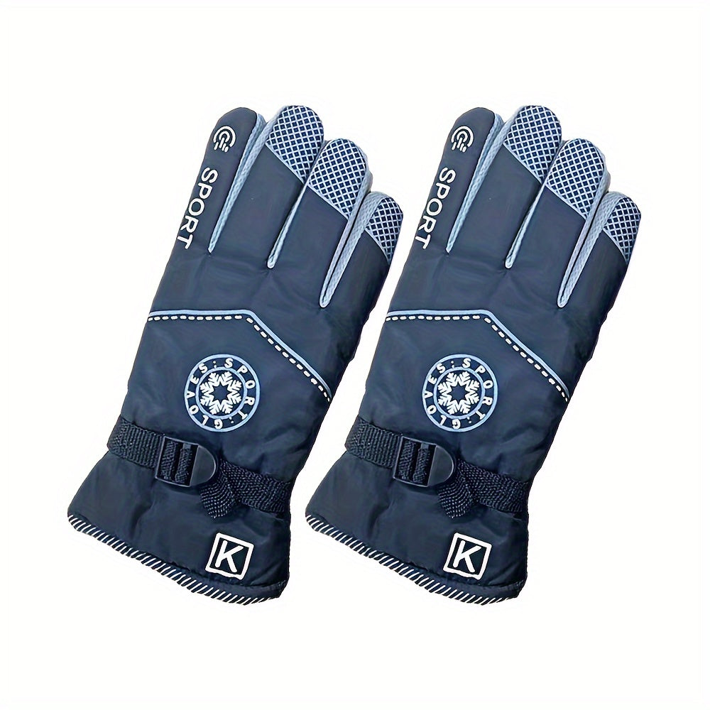 Winter Fleece Lined Waterproof Touch Screen Gloves
