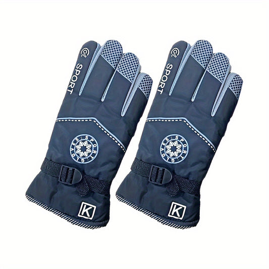 Winter Fleece Lined Waterproof Touch Screen Gloves