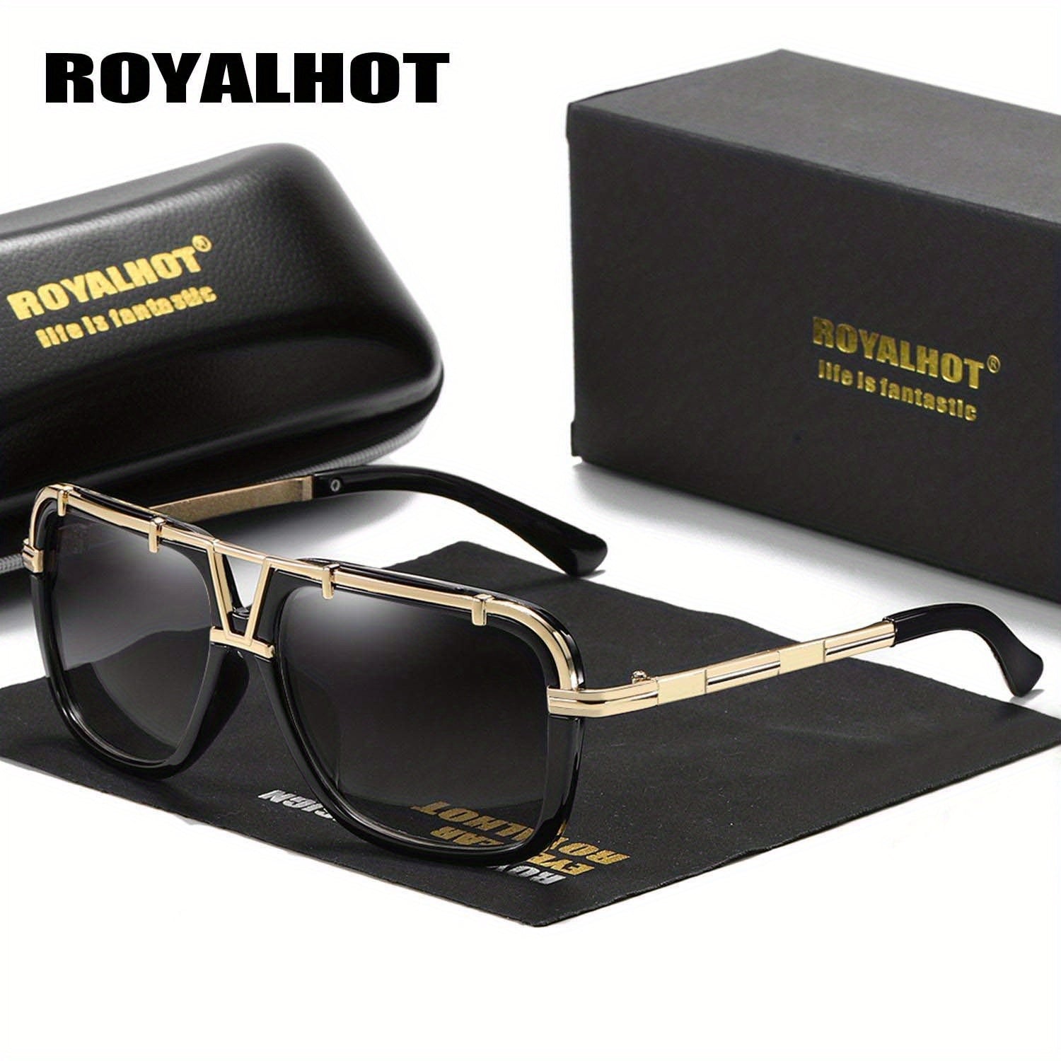 RoyalHot Men's Large Frame Sunglasses for Fishing Driving