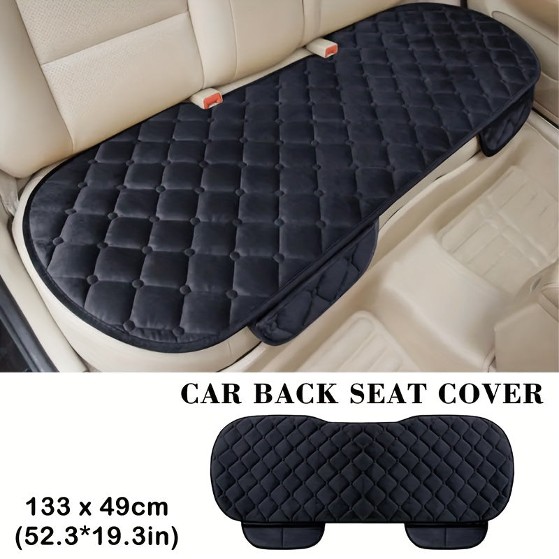 Plush Car Back Seat Cover Rear Protector Mat Auto Chair Cushion