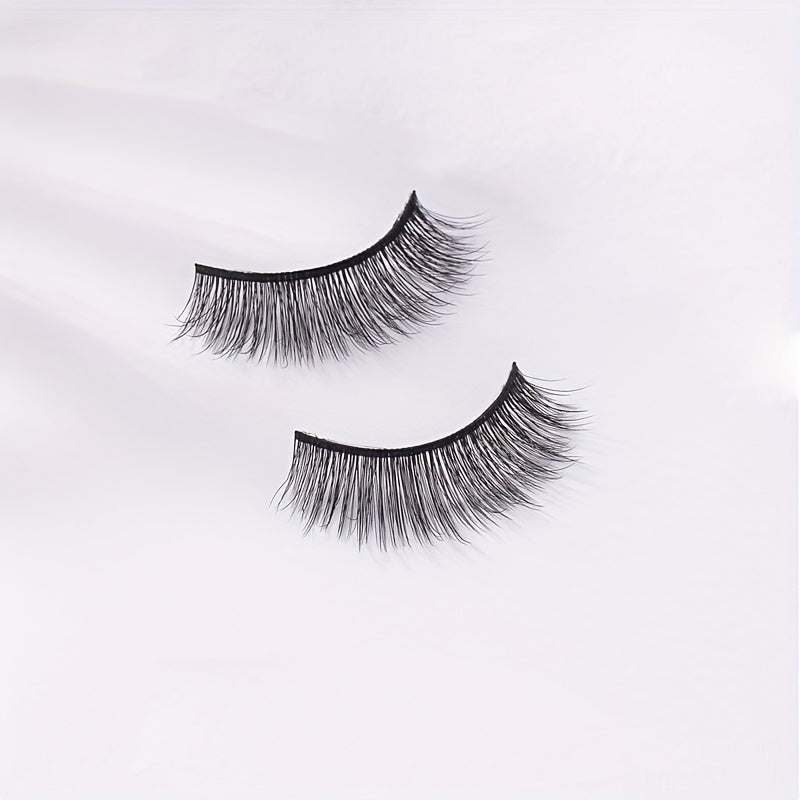 5 Pairs Full Strip False Eyelashes Natural Long Cross False Lashes