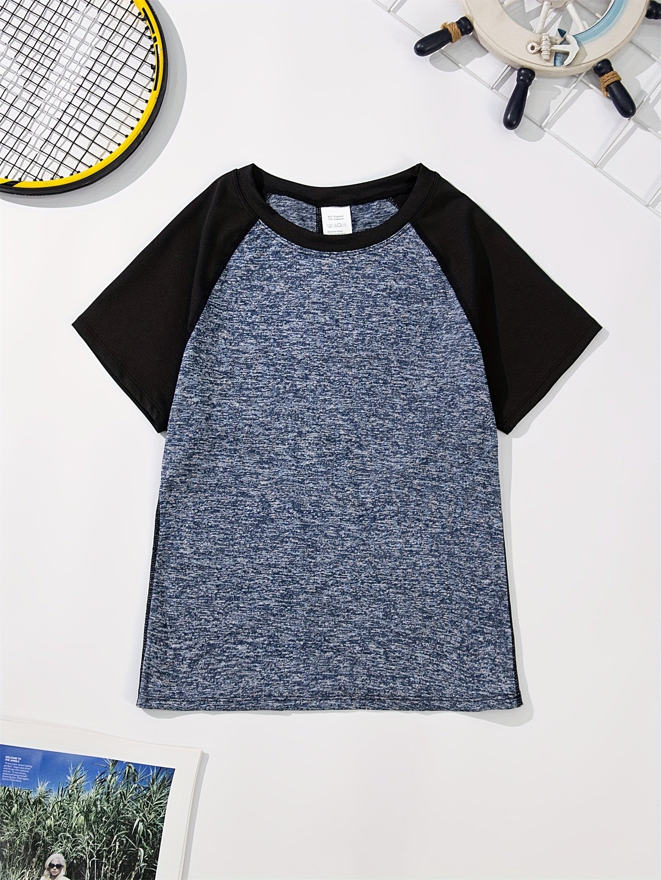 Women's Raglan T Shirt for Sports Top, Slim Fit