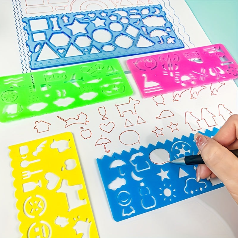 7pcs Spirograph Ruler for Art Students & Children