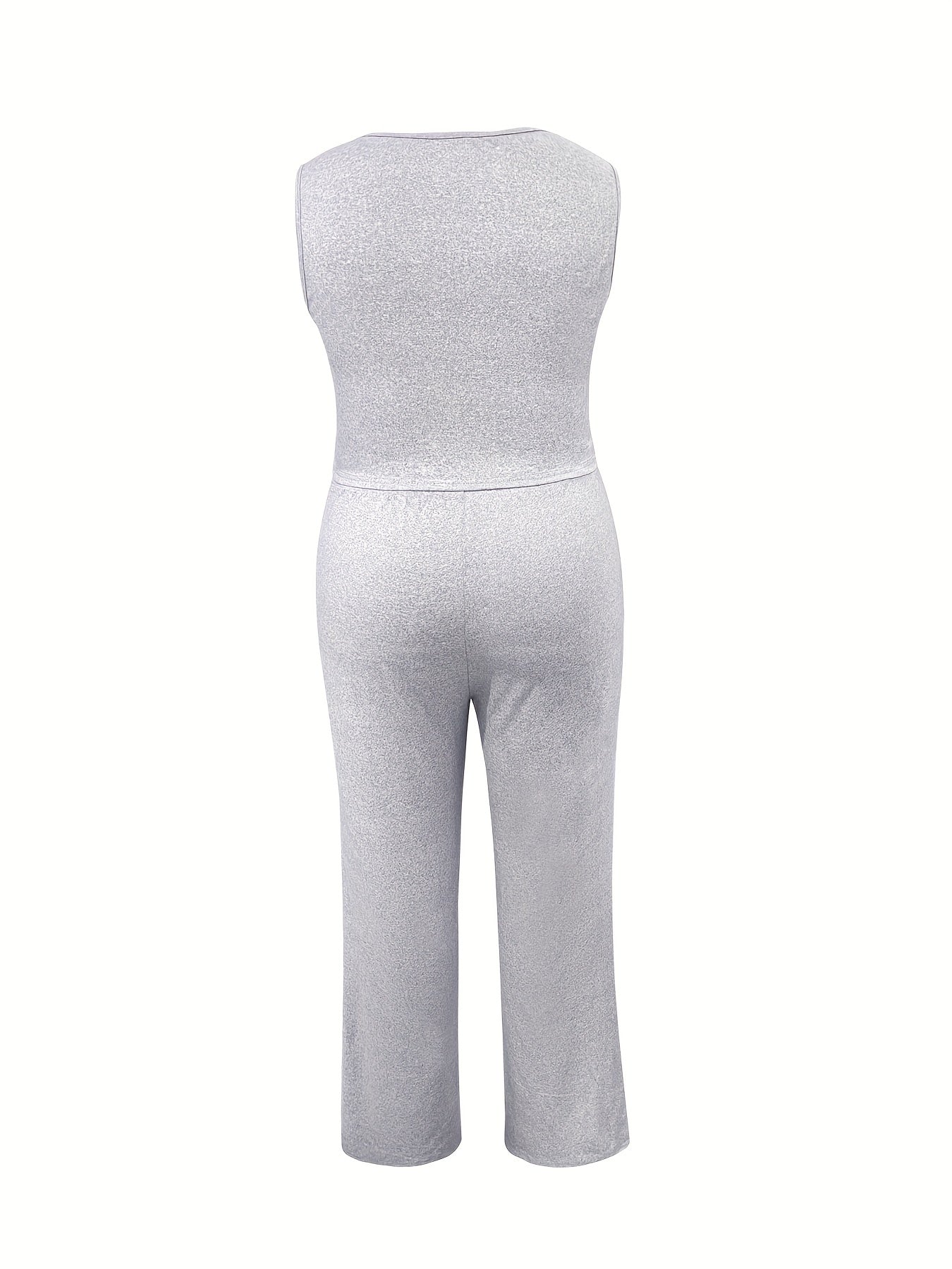 Tank Top & Pants Set Scoop Neck Casual Outfit