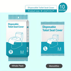 10pcs Disposable Toilet Seat Covers for Travel, RVs, Public Toilets