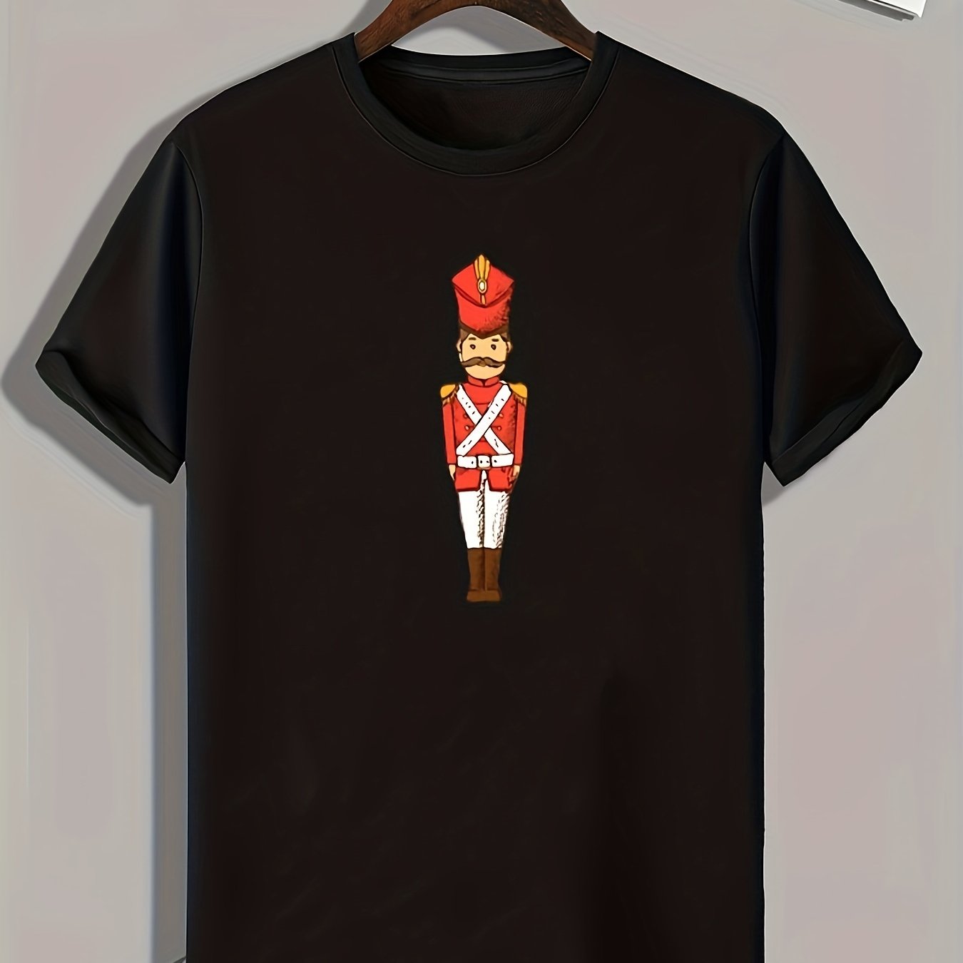 Guard Print Men's Tee Casual Summer T-shirt