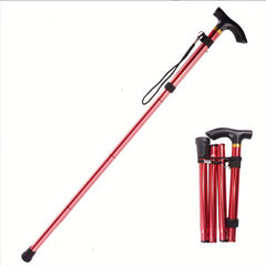 Folding Walking Stick Trekking Pole Adjustable Lightweight Hiking Stick