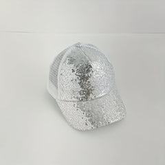 Kids Summer Reflective Sequin Cap Sun Hat