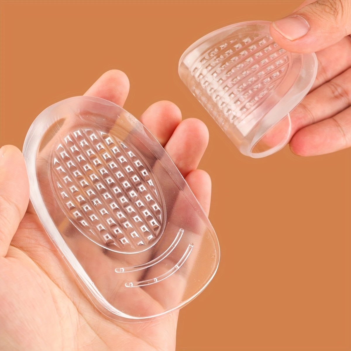 Transparent Silicone Heel Pads Soft Cushioning