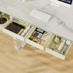 Under Desk Storage Drawer Box Slide Out Self Adhesive Drawer Basket