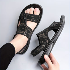 Men's Wear Resistant Non Slip Sandals Quick Drying Comfy Slides Beach Shoes