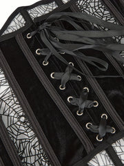 Spider Web Strapless Corset Tummy Control Body Shaper
