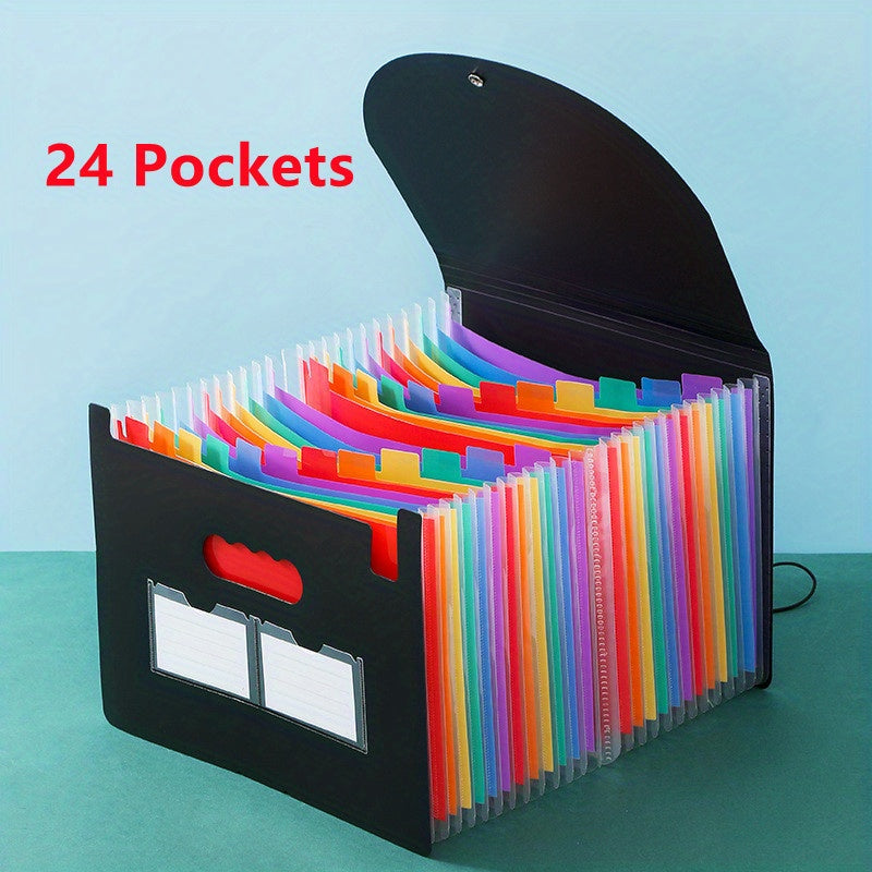 25 Pockets A4 Accordion Folder File Storage Bag Back To School Supplies