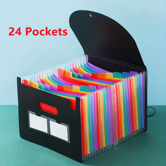 25 Pockets A4 Accordion Folder File Storage Bag Back To School Supplies