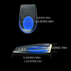Heel Pads For Heels Insoles Red Heel Pain Comfortable Pu Insoles Half Pads
