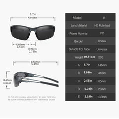 Men's Polarized Sunglasses Classic Square Driver Driving Sunglasses