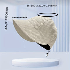 Casual Bucket Hat Wide Brim Sunscreen Baseball Cap for Women
