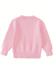 Boys Pullover Sweaters Kids Toddlers Long Sleeve Knit Bear Decor Sweaters