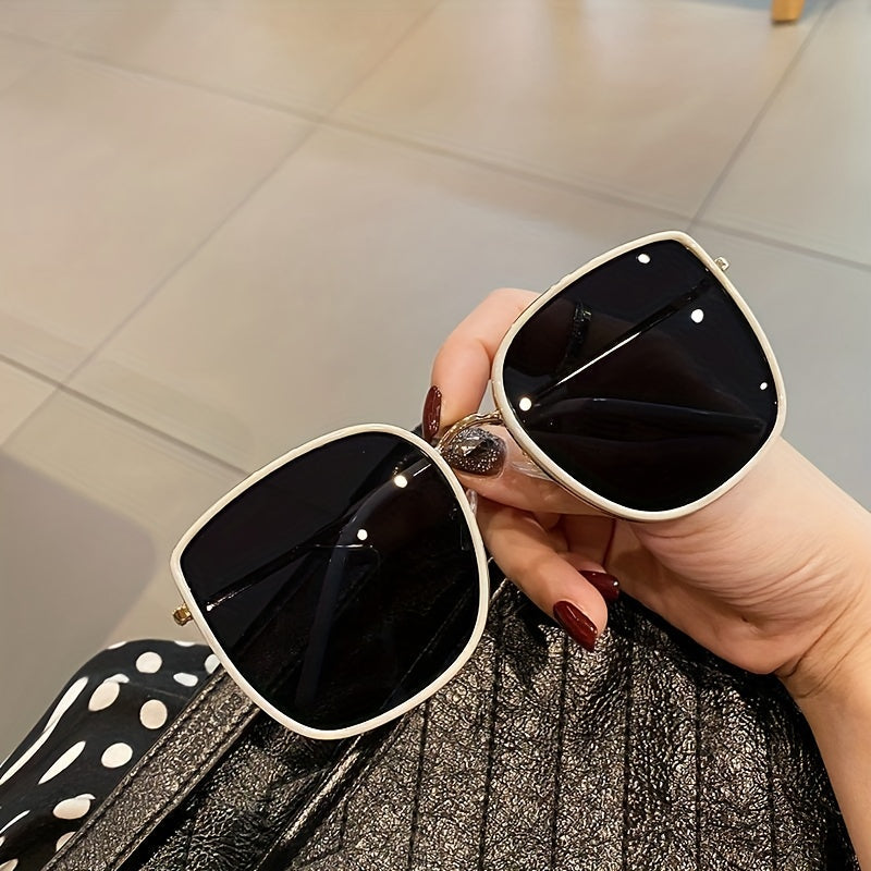 Oversized Square Frame Polarized Sunglasses UV400