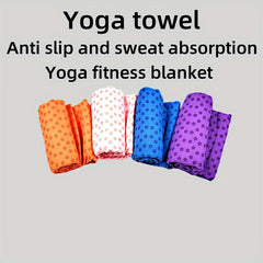 Non Slip Yoga Mat Towel Soft Microfiber Absorbs Sweat for Pilates