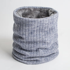 Unisex Thickened Neck Guard Wool Muffler Autumn Winter Plus Velvet