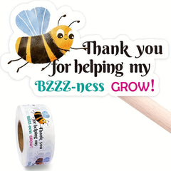 500pcs Thank You For Helping My Business Grow Happy Mail Stickers