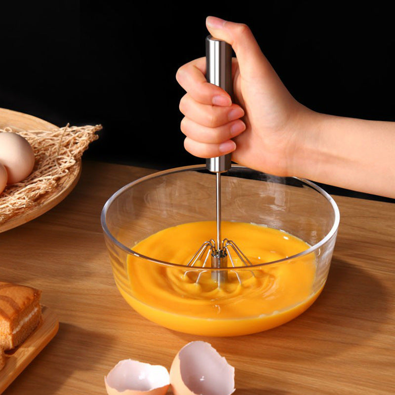 Stainless Steel Handheld Egg Beater Manual Kitchen Tool