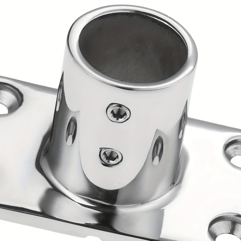 1pc Stainless Steel Handrail Accessory for 1.25mm Pipe with Rectangular Base