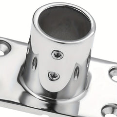 1pc Stainless Steel Handrail Accessory for 1.25mm Pipe with Rectangular Base