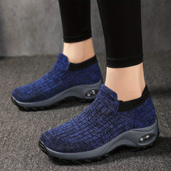 Women's Knit Slip On Sock Sneakers Air Cushion Shoes