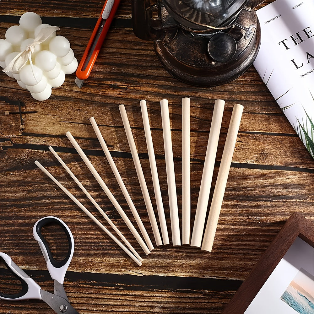 50pcs Birch Wooden Stick Combination Set DIY Building Model Material