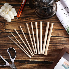 50pcs Birch Wooden Stick Combination Set DIY Building Model Material